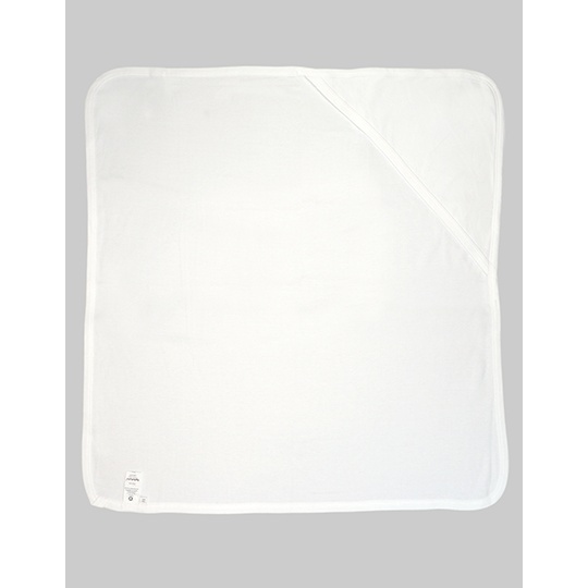 Kocyk niemowlecy z kapturem BZ24 - White