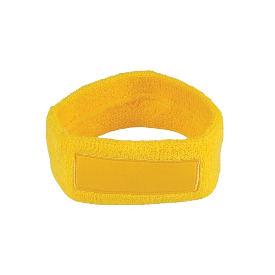 Opaska na glowe Sportowa Bawelniana Elastyczna C1522 - Yellow