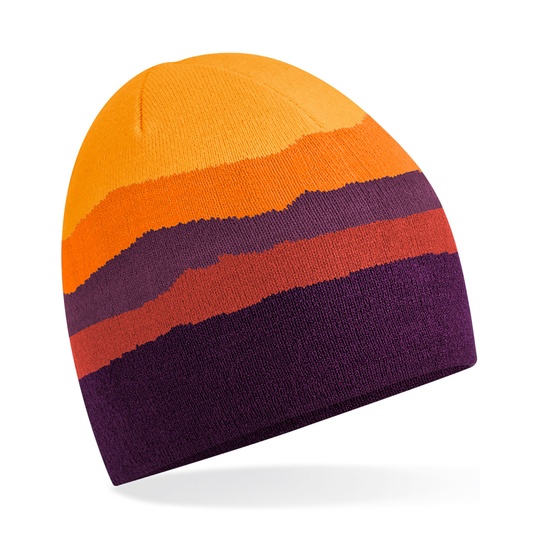 Czapka Dzianinowa z Recyklingu z Gorskim Wzorem CB394R - Desert Peaks