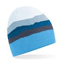 Czapka Dzianinowa z Recyklingu z Gorskim Wzorem CB394R - Glacier Peaks