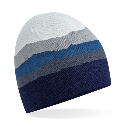 Czapka Dzianinowa z Recyklingu z Gorskim Wzorem CB394R - Rocky Peaks