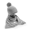 Zestaw Czapka Beanie i Szalik CB401 - Light Grey Fleck