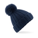 Czapka Unisex Akrylowa Zebrowana CB413 - Navy