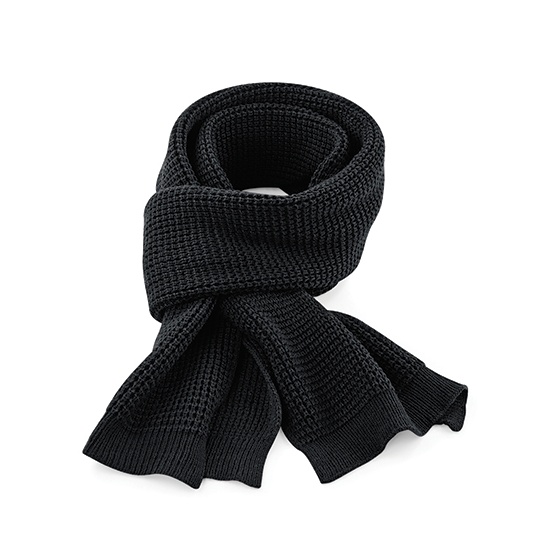 Szalik Gruby Splot Waflowy Akryl Soft-Touch CB424 - Black