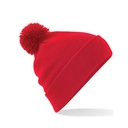 Czapka z Pomponem Akryl Soft-Touch CB426 - Classic Red