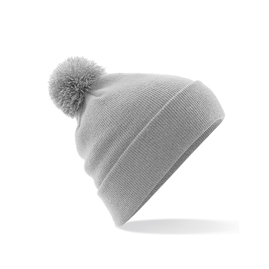 Czapka z Pomponem Akryl Soft-Touch CB426 - Light Grey