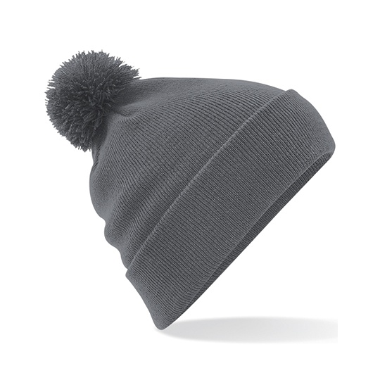 Czapka z Pomponem Akryl Soft-Touch CB426 - Graphite Grey