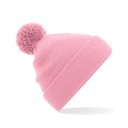 Czapka z pomponem CB426 - Dusky Pink