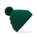 Czapka Dziecieca z Pomponem Akrylowa Dwuwarstwowa CB426B - Bottle Green