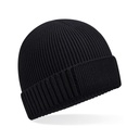 Czapka Z Wywijanym Brzegiem Bawelna Organiczna Oddychajaca CB438N - Black