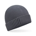 Czapka Z Wywijanym Brzegiem Bawelna Organiczna Oddychajaca CB438N - Graphite Grey