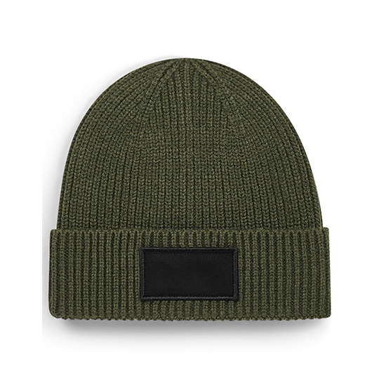 Czapka Beanie Recykling CB442R - Military Green & Black