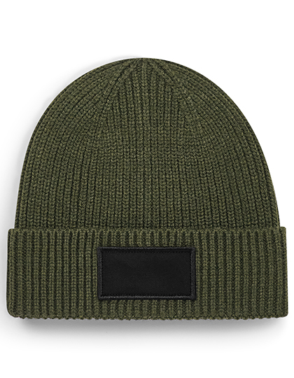 Czapka Beanie Recykling CB442R - Military Green & Black