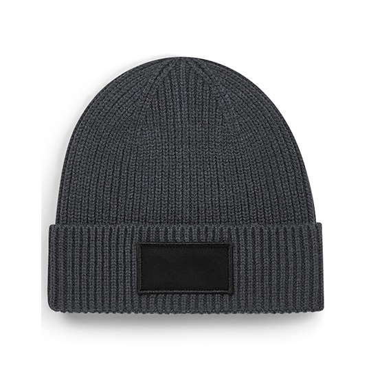 Czapka beanie CB442R - Graphite Grey & Black