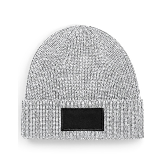 Czapka Beanie Recykling CB442R - Light Grey & Black