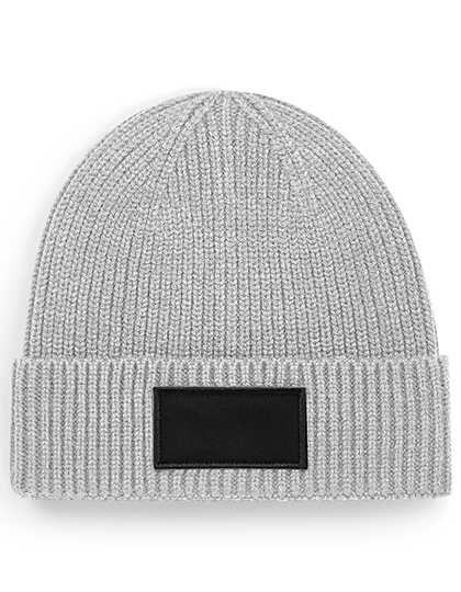 Czapka Beanie Recykling CB442R - Light Grey & Black