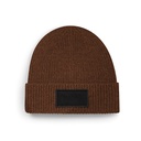 Czapka Beanie Recykling CB442R - Walnut & Black