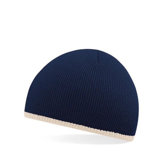Dwuwarstwowa czapka pull-on CB44C - French Navy & Stone