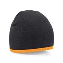 Dwuwarstwowa czapka pull-on CB44C - Black & Fluorescent Orange