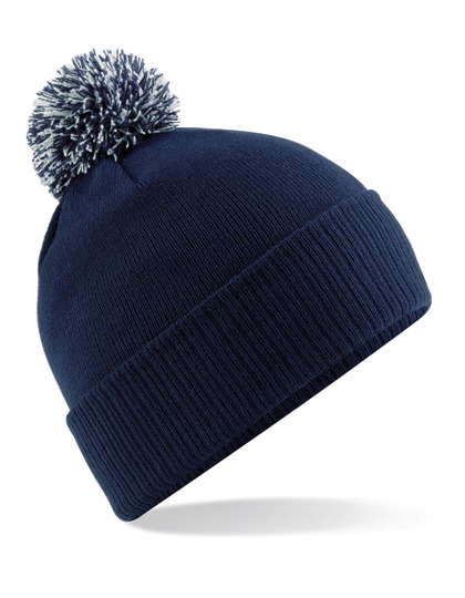 Czapka Dziecięca Akrylowa CB450B - French Navy & Light Grey