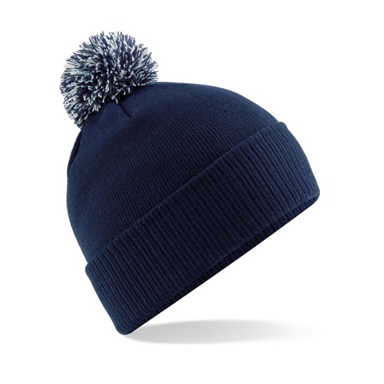 Czapka Dziecieca Akrylowa CB450B - French Navy & Light Grey