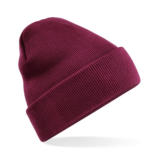 Czapka Dzianinowa Poliester Recykling CB45R - Burgundy