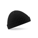 Czapka Beanie Akryl Soft-Touch Prążkowana CB460 - Black