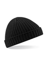 Czapka Beanie Akryl Soft-Touch Prazkowana CB460 - Black