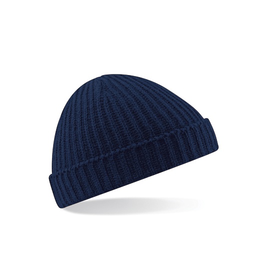 Czapka Beanie Akryl Soft-Touch Prazkowana CB460 - French Navy