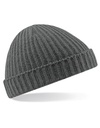 Czapka Beanie Akryl Soft-Touch Prazkowana CB460 - Smoke Grey