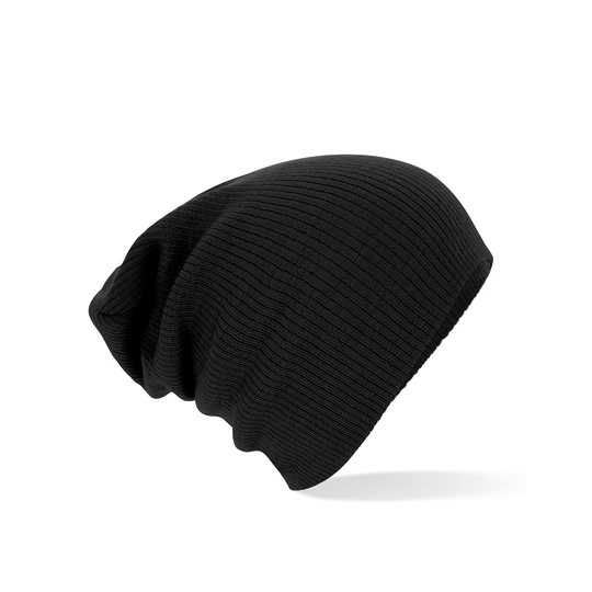 Czapka Dwuwarstwowa Prazkowana Akrylowa CB461 - Black