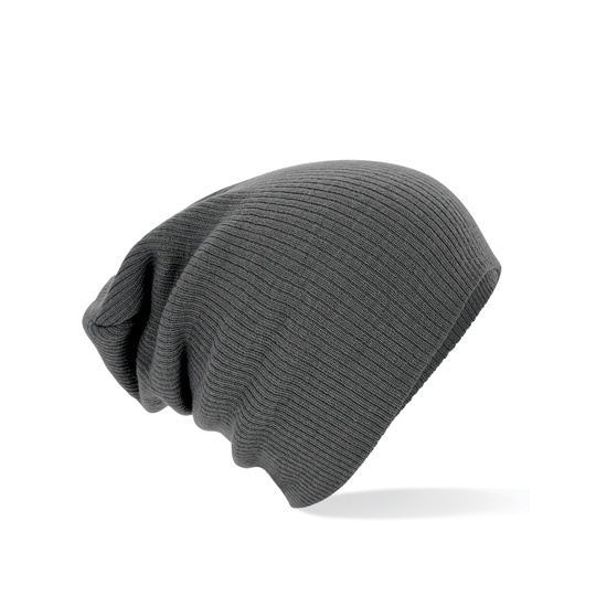 Czapka Dwuwarstwowa Prazkowana Akrylowa CB461 - Smoke Grey