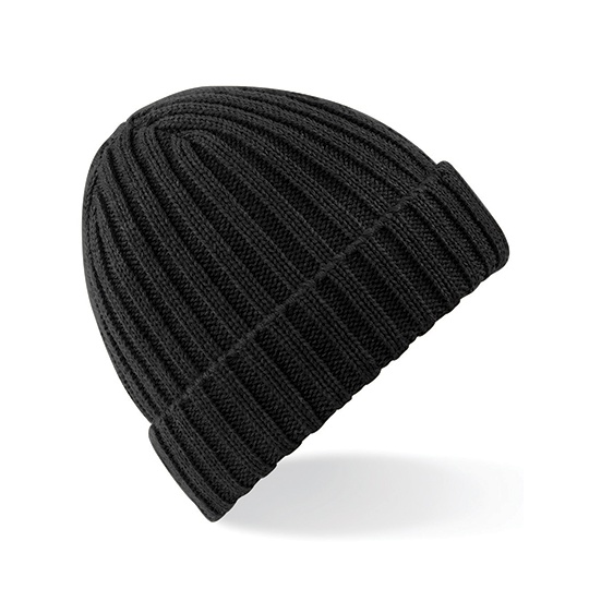 Czapka Prazkowana Akrylowa CB465 - Black