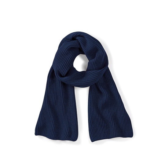 Szalik Dzianinowy w Prazki Soft-Touch CB469 - French Navy