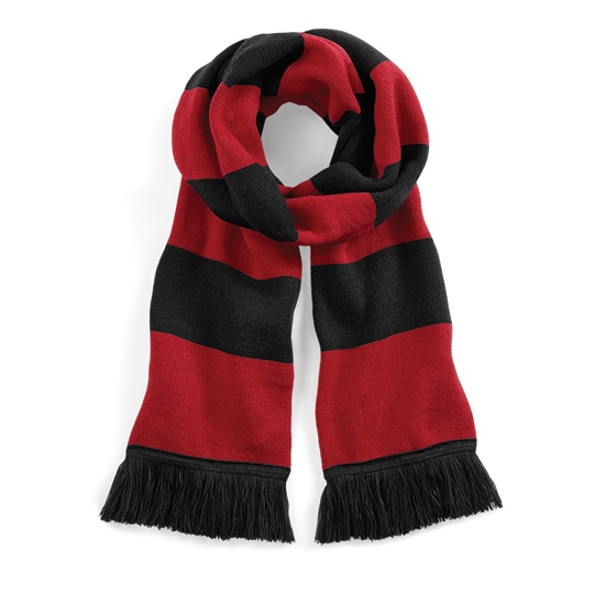 Szalik Dwuwarstwowy Akrylowy CB479 - Black & Classic Red