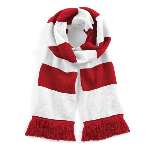 Szalik Dwuwarstwowy Akrylowy CB479 - Classic Red & White