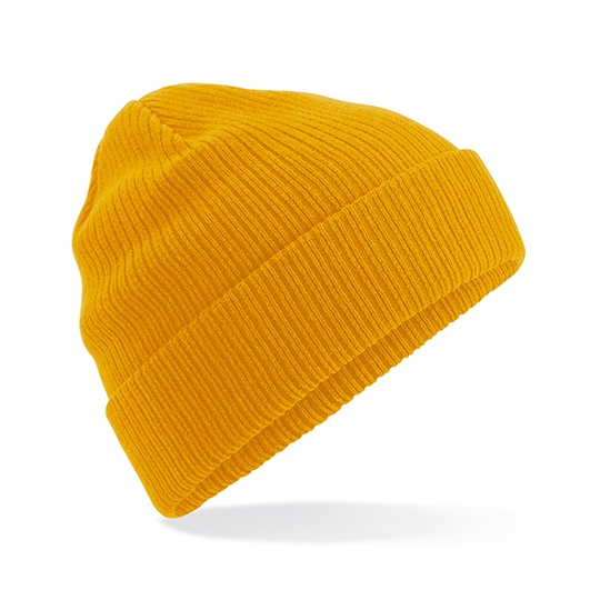 Czapka Beanie Bawelna Organiczna CB50 - Mustard