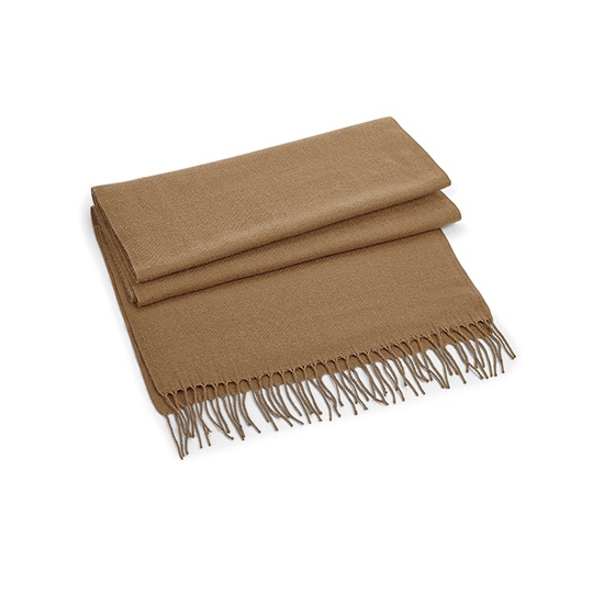 Szalik Unisex Duży Miękki Z Frędzlami CB500 - Biscuit