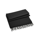 Szalik Unisex Duży Miękki Z Frędzlami CB500 - Black