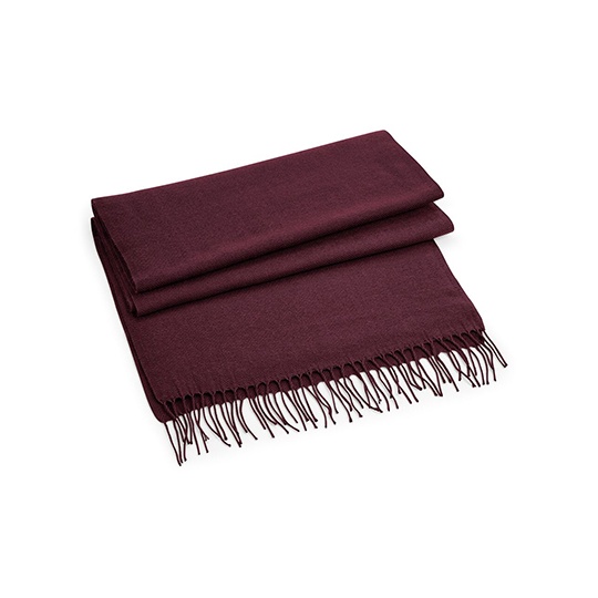 Szalik Unisex Duży Miękki Z Frędzlami CB500 - Burgundy