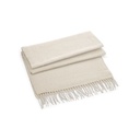 Duży szalik z frędzlami CB500 - Almond