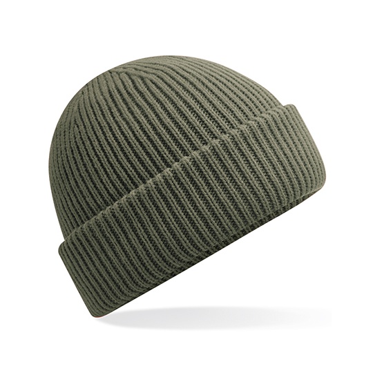 Czapka Prazkowana Recykling CB508R - Olive Green