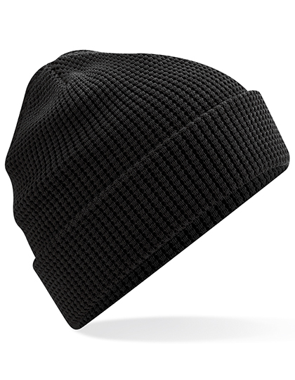 Czapka Waflowa Bawełna Organiczna Oddychająca CB52N - Black