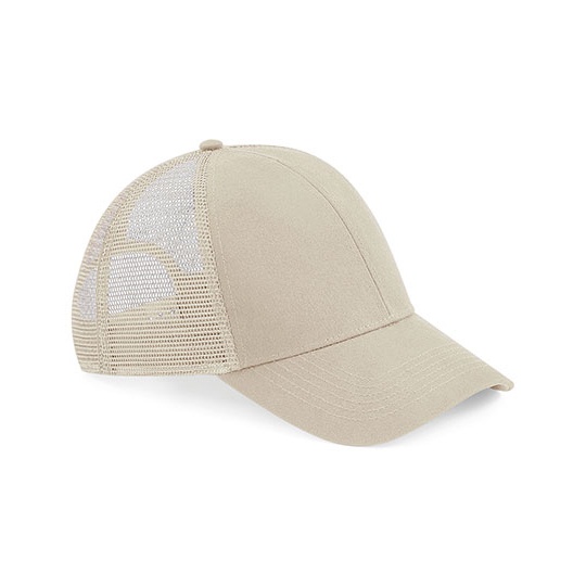 Czapka Truckerka Bawelna Organiczna Siatka CB60 - Sand