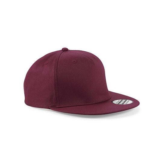 Czapka Snapback 5-Panelowa Bawełniana CB610 - Burgundy