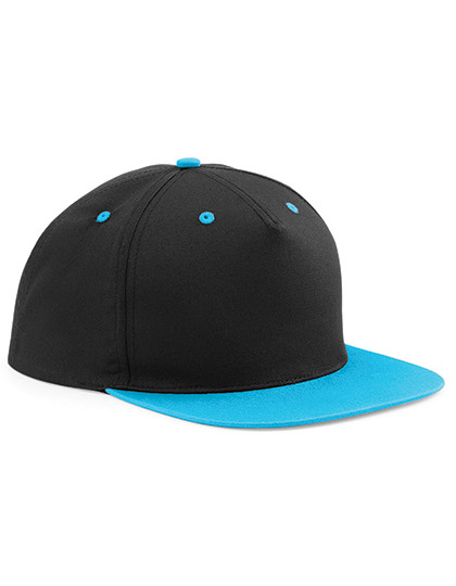 Czapka 5-panelowa CB610c - Black & Surf Blue