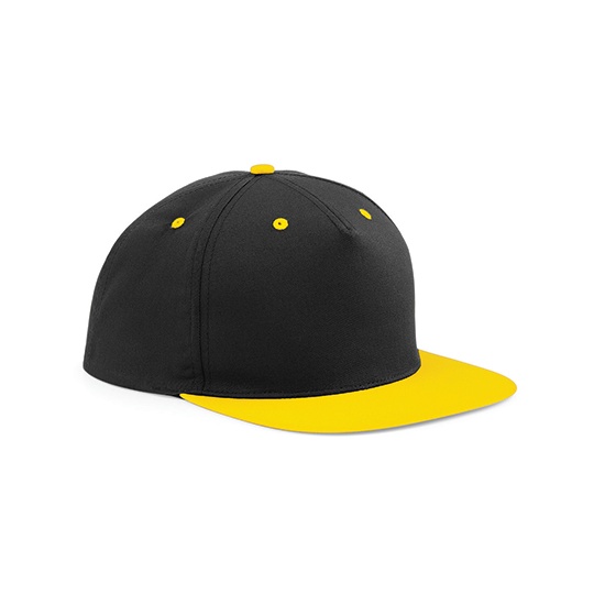 Czapka 5-panelowa CB610c - Black & Yellow