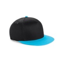 Czapka Snapback Bawelniana CB615 - Black & Surf Blue