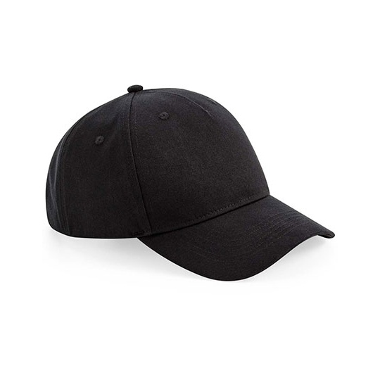 Czapka 5-panelowa Bawelna Organiczna Twill CB62N - Black