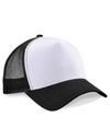 Czapka Trucker Snapback 5-Panelowa z Siatka CB640 - Black & White